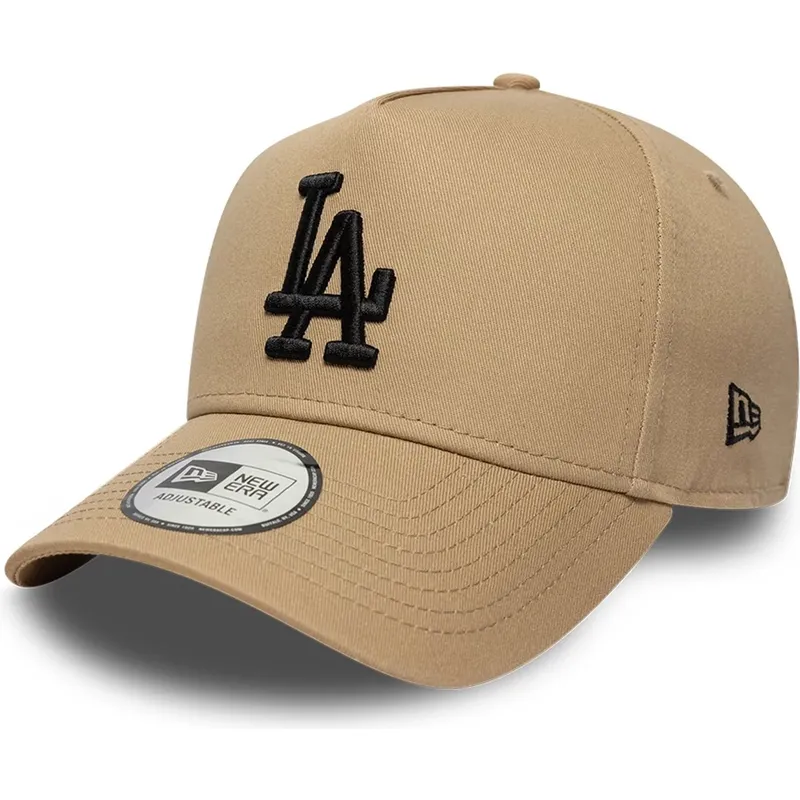 cap-kumer-brown-snapback-negro-e-frame-league-essential-los-angeles-dodgers-mlb-new-era