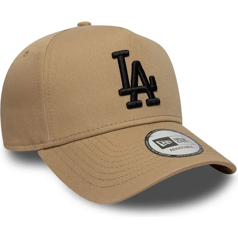 cap-kumer-brown-snapback-negro-e-frame-league-essential-los-angeles-dodgers-mlb-new-era