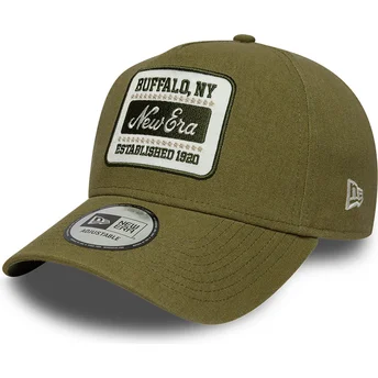 Mütsid kumer roheline snapback E Frame Patch Linen New Era