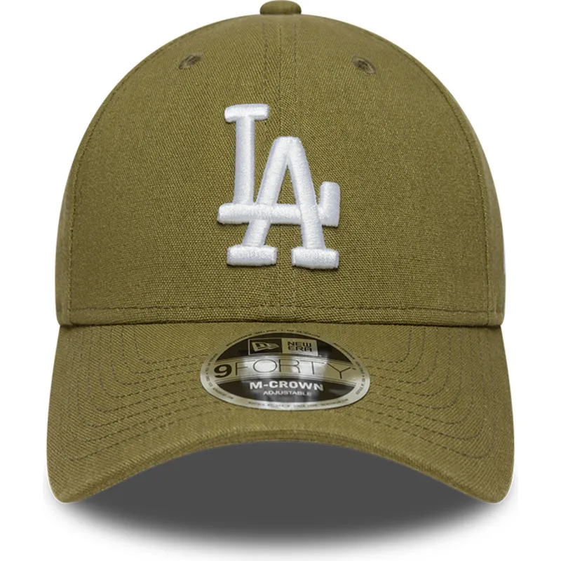 mutsid-kumer-roheline-snapback-9forty-m-crown-linen-los-angeles-dodgers-mlb-new-era