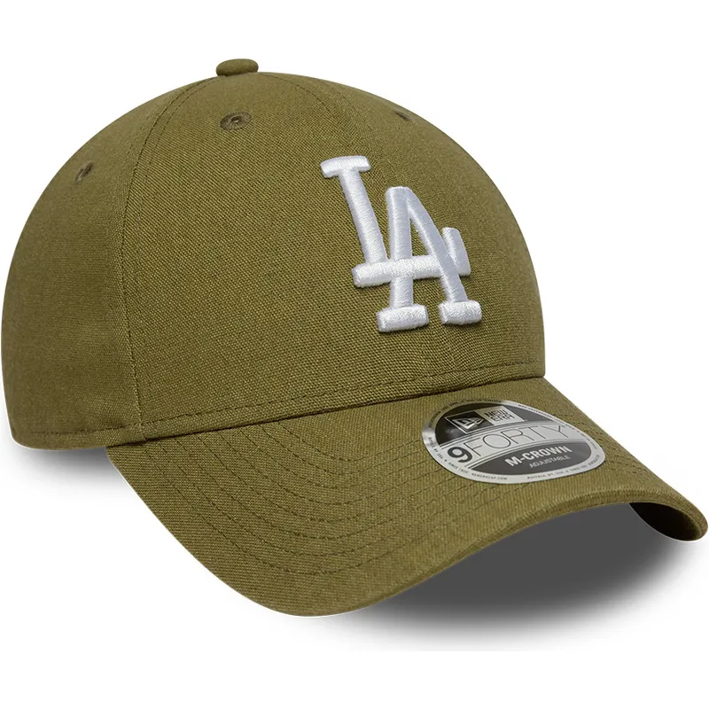 mutsid-kumer-roheline-snapback-9forty-m-crown-linen-los-angeles-dodgers-mlb-new-era