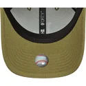 new-era-curved-brim-9forty-m-crown-linen-los-angeles-dodgers-mlb-green-snapback-cap