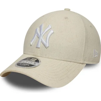 Mütsid kumer beež snapback 9FORTY M-Crown Linen New York Yankees MLB New Era