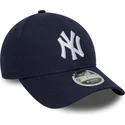 mutsid-kumer-meresinine-snapback-9forty-m-crown-linen-new-york-yankees-mlb-new-era