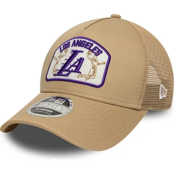 Cap kumer beige snapback 9FORTY M-Crown A Frame Los Angeles Lakers NBA New Era