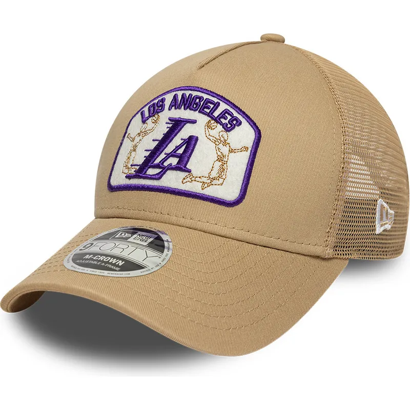 mutsid-kumer-veok-beez-snapback-9forty-m-crown-a-frame-los-angeles-lakers-nba-new-era