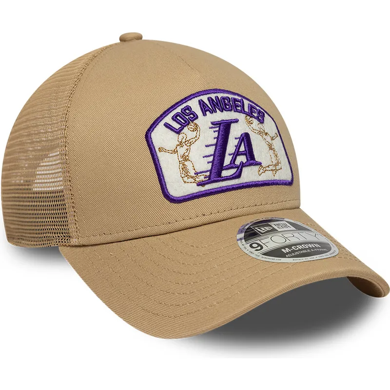 mutsid-kumer-veok-beez-snapback-9forty-m-crown-a-frame-los-angeles-lakers-nba-new-era