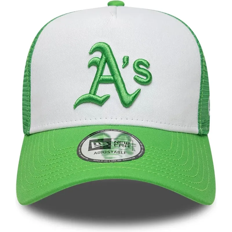 cap-kumer-green-snapback-a-frame-league-essential-oakland-athletics-mlb-new-era