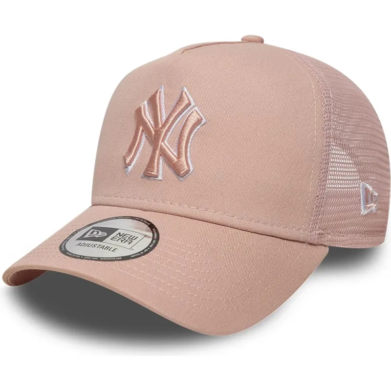 mutsid-kumer-roosa-snapback-a-frame-outline-new-york-yankees-mlb-new-era