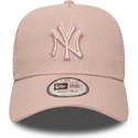 mutsid-kumer-roosa-snapback-a-frame-outline-new-york-yankees-mlb-new-era