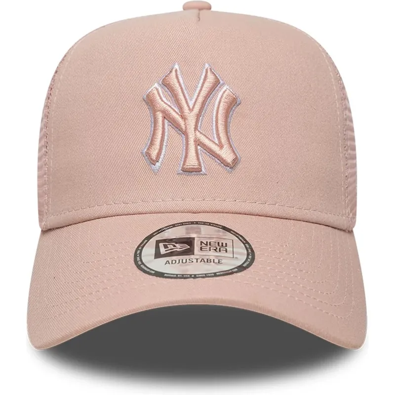 mutsid-kumer-roosa-snapback-a-frame-outline-new-york-yankees-mlb-new-era