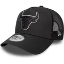cap-kumer-black-snapback-a-frame-outline-chicago-bulls-nba-new-era