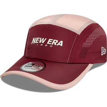 Mütsid kumer 5 paneeli punane reguleeritav rihm Runner New Era