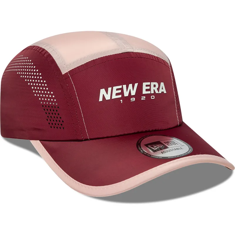 cap-kumer-5-panel-red-adjustable-strap-runner-new-era