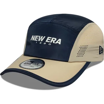New Era 5 Panel Runner Colour Block Navy Blue Adjustable Cap