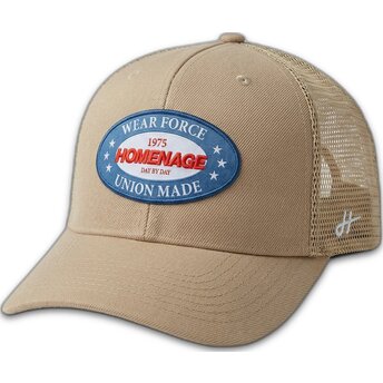 Mütsid kumer beež snapback The Trucker Union Workwear The Homenage