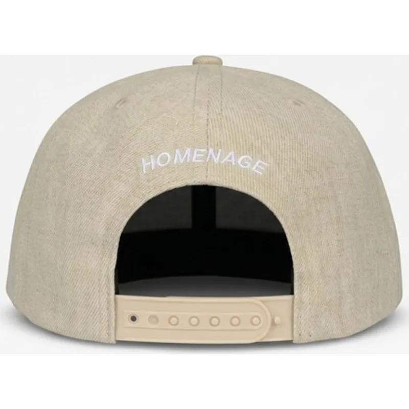 homenage-curved-brim-just-kids-the-retro-beige-snapback-cap