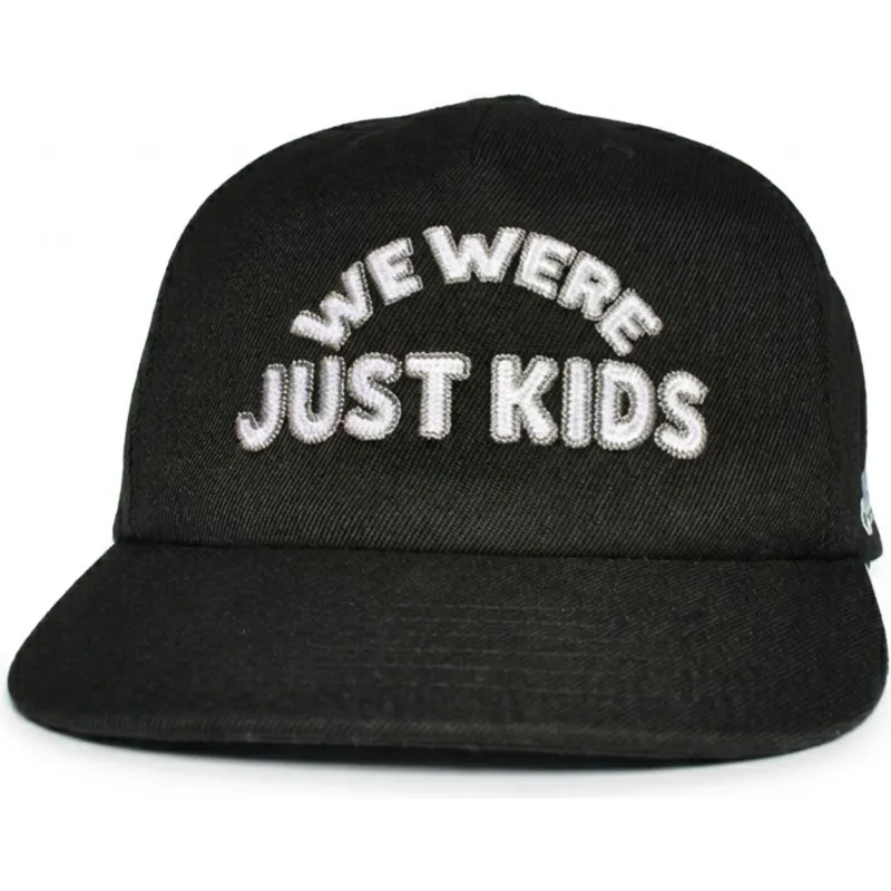 homenage-curved-brim-just-kids-outline-the-retro-black-snapback-cap