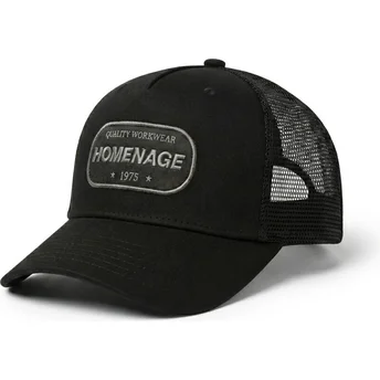 Homenage Work 1975 Workwear The Trucker Black Trucker Hat