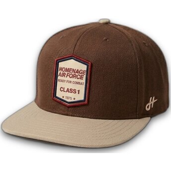Mütsid lame pruun snapback Squadron Military Surplus The Retro Homenage