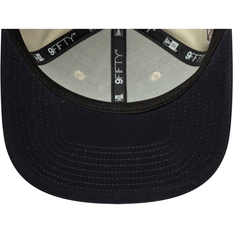 new-era-flat-brim-navy-blue-logo-9fifty-original-fit-world-series-new-york-yankees-mlb-beige-snapback-cap