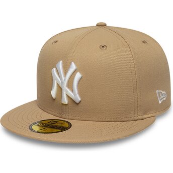 Cap lame brown ajustada claro 59FIFTY League Essential New York Yankees MLB New Era