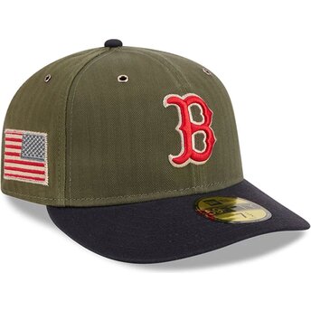 Cap kumer green ajustada 59FIFTY Pre-Curved American Herringbone Boston Red Sox MLB New Era