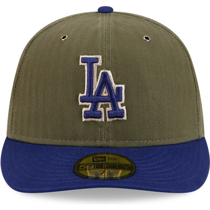 mutsid-kumer-roheline-reguleeritav-59fifty-pre-curved-american-herringbone-los-angeles-dodgers-mlb-new-era