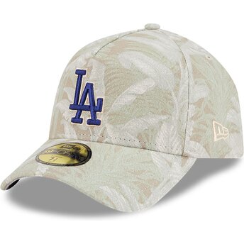 Cap kumer beige ajustada 59FORTY A Frame Leafy Palm Los Angeles Dodgers MLB New Era