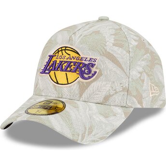 Cap kumer beige ajustada 59FORTY A Frame Leafy Palm Los Angeles Lakers NBA New Era