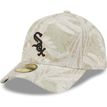 Cap kumer beige ajustada 59FORTY A Frame Leafy Palm Chicago White Sox MLB New Era