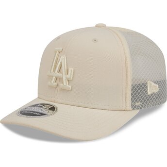 New Era 9SEVENTY Stretch Snap Color Pack Los Angeles Dodgers MLB Beige Trucker Hat