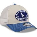 new-era-9forty-m-crown-a-frame-fray-los-angeles-dodgers-mlb-beige-and-blue-trucker-hat