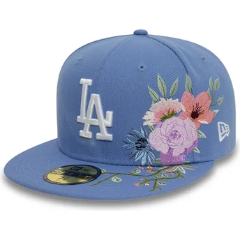 Cap lame blue ajustada 59FIFTY Floral Los Angeles Dodgers MLB New Era