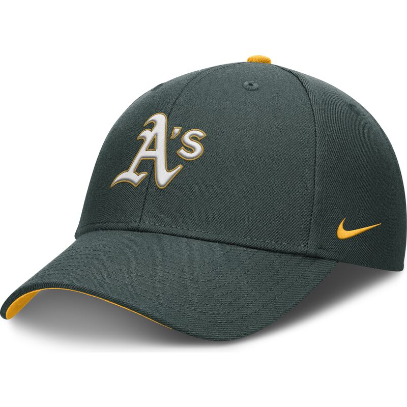 mutsid-kumer-roheline-reguleeritav-lastele-dri-fit-club-structured-oakland-athletics-mlb-nike