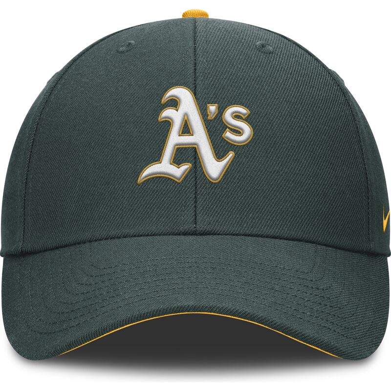 cap-kumer-green-adjustable-strap-lastele-dri-fit-club-structured-oakland-athletics-mlb-nike