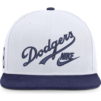 Mütsid lame valge snapback Cooperstown Dri-Fit Pro Structured Square Bill Los Angeles Dodgers MLB Nike