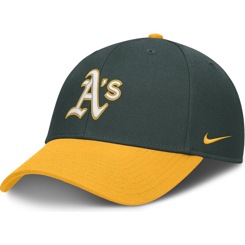 cap-kumer-green-adjustable-strap-dri-fit-club-structured-oakland-athletics-mlb-nike