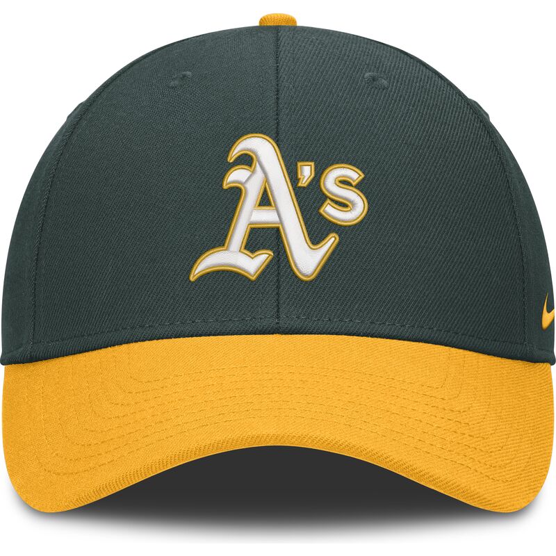 cap-kumer-green-adjustable-strap-dri-fit-club-structured-oakland-athletics-mlb-nike