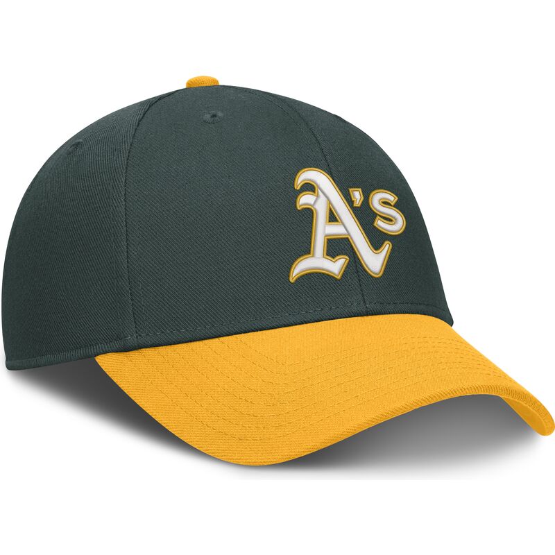 cap-kumer-green-adjustable-strap-dri-fit-club-structured-oakland-athletics-mlb-nike