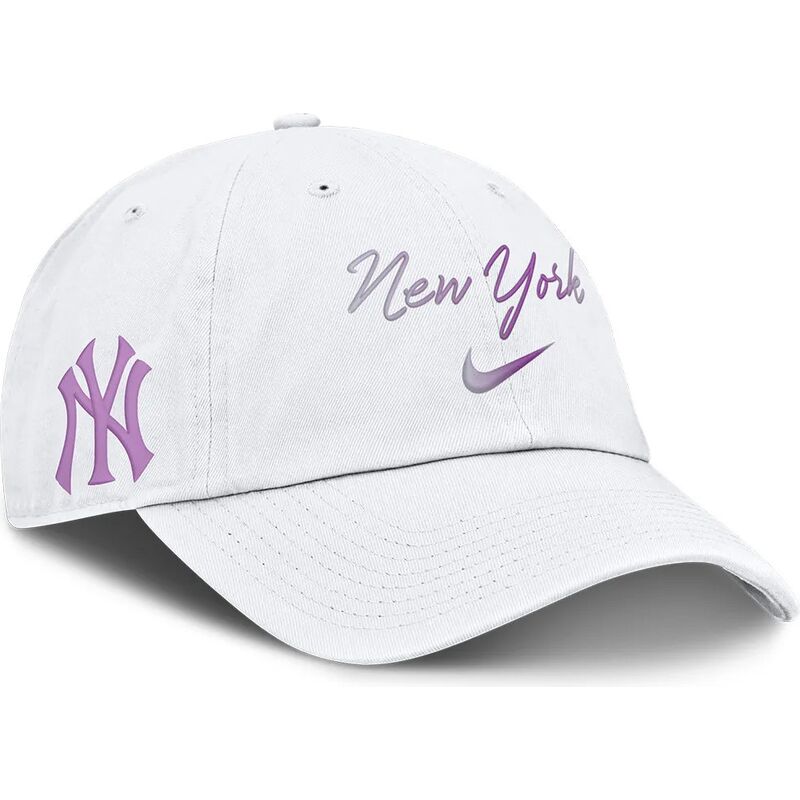 cap-kumer-white-adjustable-strap-mothers-day-club-unstructured-organic-cotton-new-york-yankees-mlb-nike