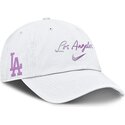 cap-kumer-white-adjustable-strap-mothers-day-club-unstructured-organic-cotton-los-angeles-dodgers-mlb-nike