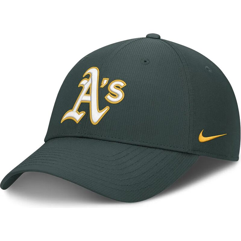 mutsid-kumer-roheline-reguleeritav-club-structured-uv-poly-ripstop-oakland-athletics-mlb-nike
