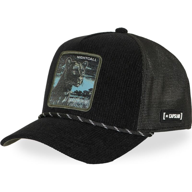capslab-panther-nightcall-bea3-nigb-beasts-black-trucker-hat capslab-panther-nightcall-bea3-nigb-beasts-black-trucker-hat
