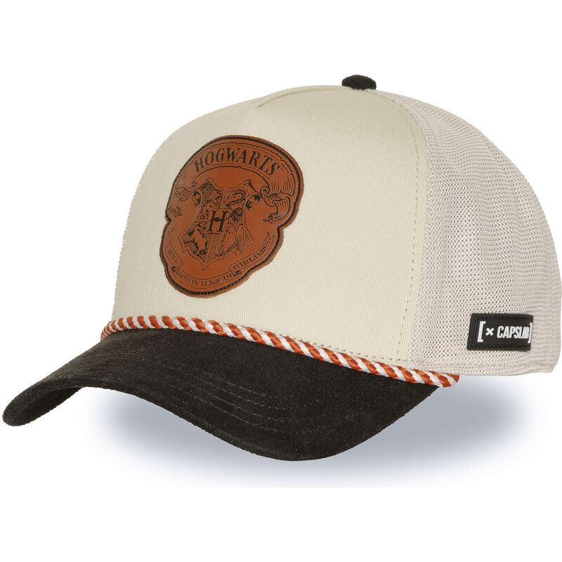 capslab-hogwarts-hp4-hogb-harry-potter-beige-and-black-trucker-hat capslab-hogwarts-hp4-hogb-harry-potter-beige-and-black-trucker-hat