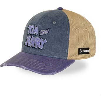 Capslab Tom and Jerry TAJ8 TAJB Looney Tunes Multicolor Trucker Hat