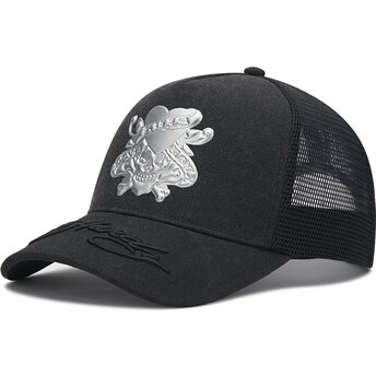 Mütsid kumer must snapback Love Kills Slowly Washed Ed Hardy