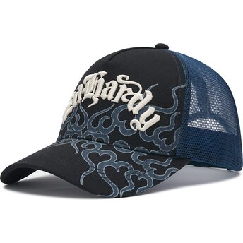 Mütsid kumer must snapback Flaming Ed Hardy