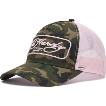 Mütsid kumer kamuflaaž snapback rosa 1971 Ed Hardy