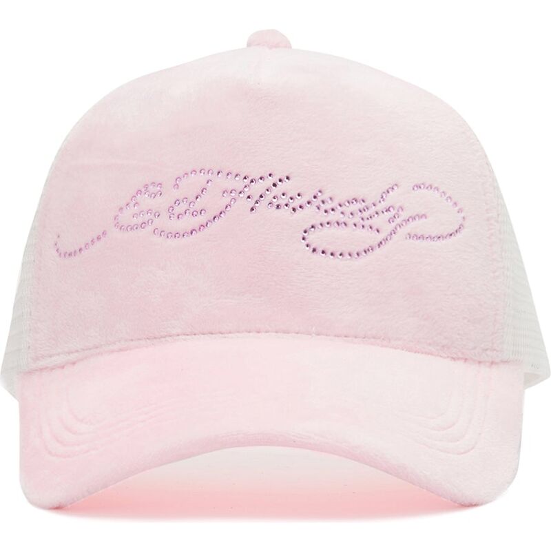 mutsid-kumer-roosa-snapback-diamante-velour-ed-hardy